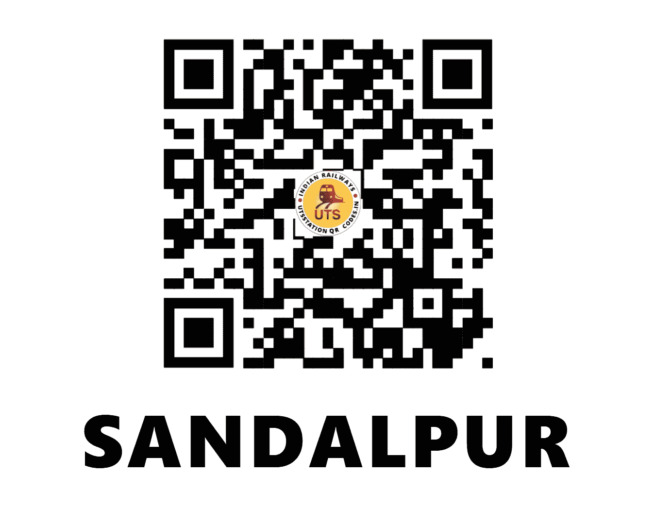 UTS QR Code for SANDALPUR - SLV (NC - MADHYA PRADESH)